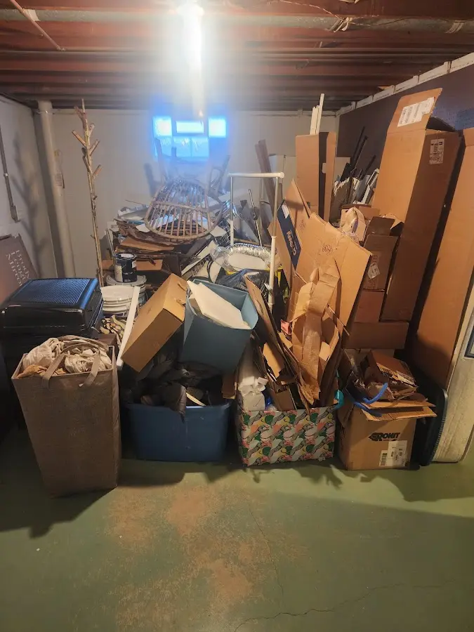 Roll-off dumpster container at job site for Roll Off Dumpster Rental in Bedminster